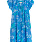 La Cera Plus Size Drawstring Neckline Floral Chemise