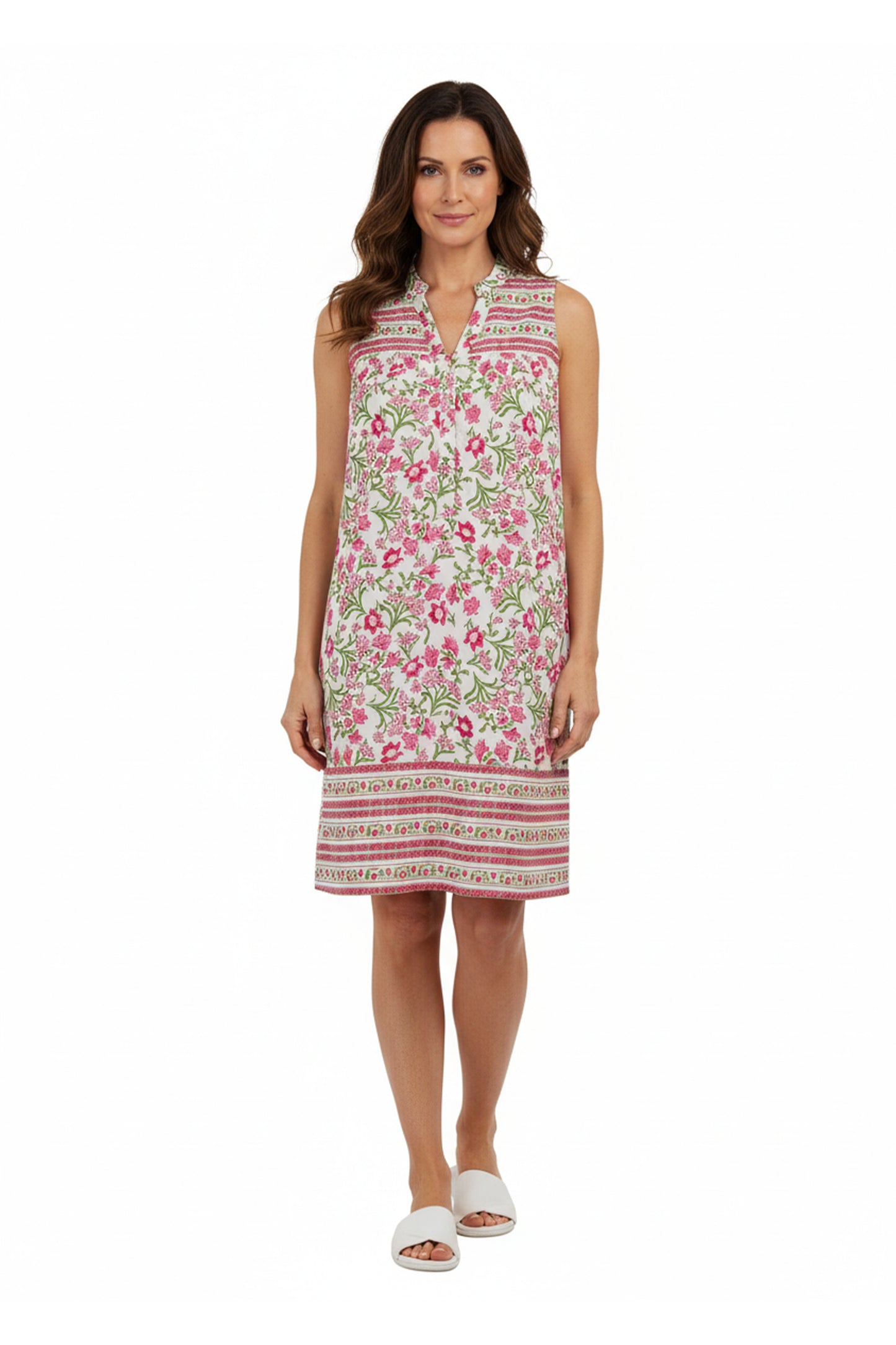 La Cera Sleeveless Yoke Chemise