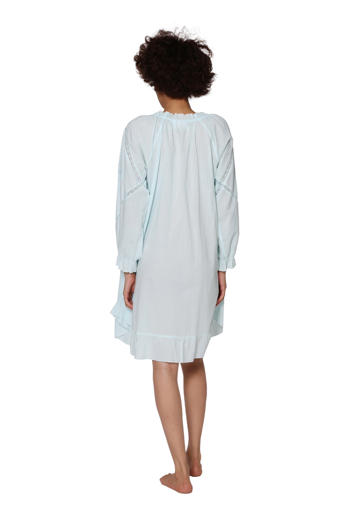 La Cera Soft Cotton Poet Shirt - La Cera