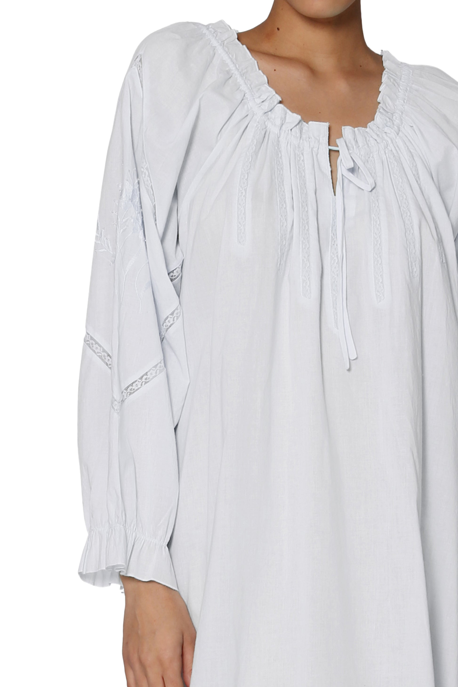 La Cera Soft Cotton Poet Shirt - La Cera
