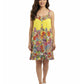 Wildflower Border Cotton Chemise - La Cera