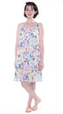 La Cera Butterfly Garden Print Chemise - La Cera