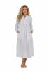 100% Cotton Long Sleeve Gown - La Cera