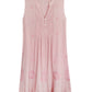 La Cera 100% Cotton Plus Size Leno Stripe Chemise