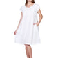 Camisola de algodón ligero con corpiño plisado