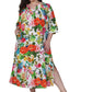 100% Cotton Tropical Floral Nightgown - La Cera