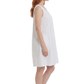 100% Cotton White Embroidered Chemise - La Cera