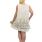 La Cera Plus Sunflower Garden Cotton Chemise - La Cera