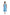 Plus size 100% Cotton Lace Trim Flounce Gown Blue Toile Print - La Cera