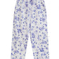 La Cera Long Sleeve Floral Flannel Pajama Set