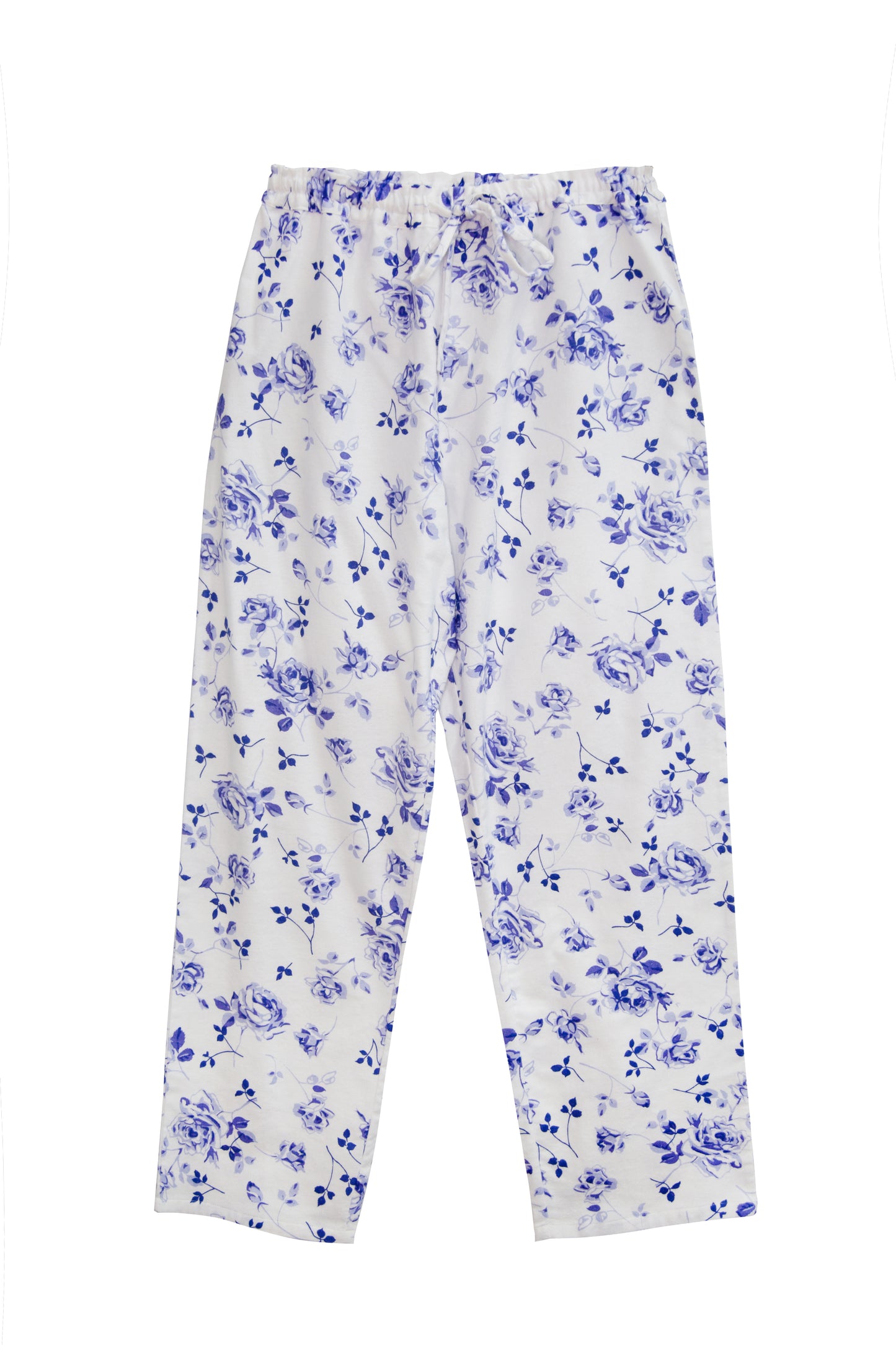 La Cera Long Sleeve Floral Flannel Pajama Set