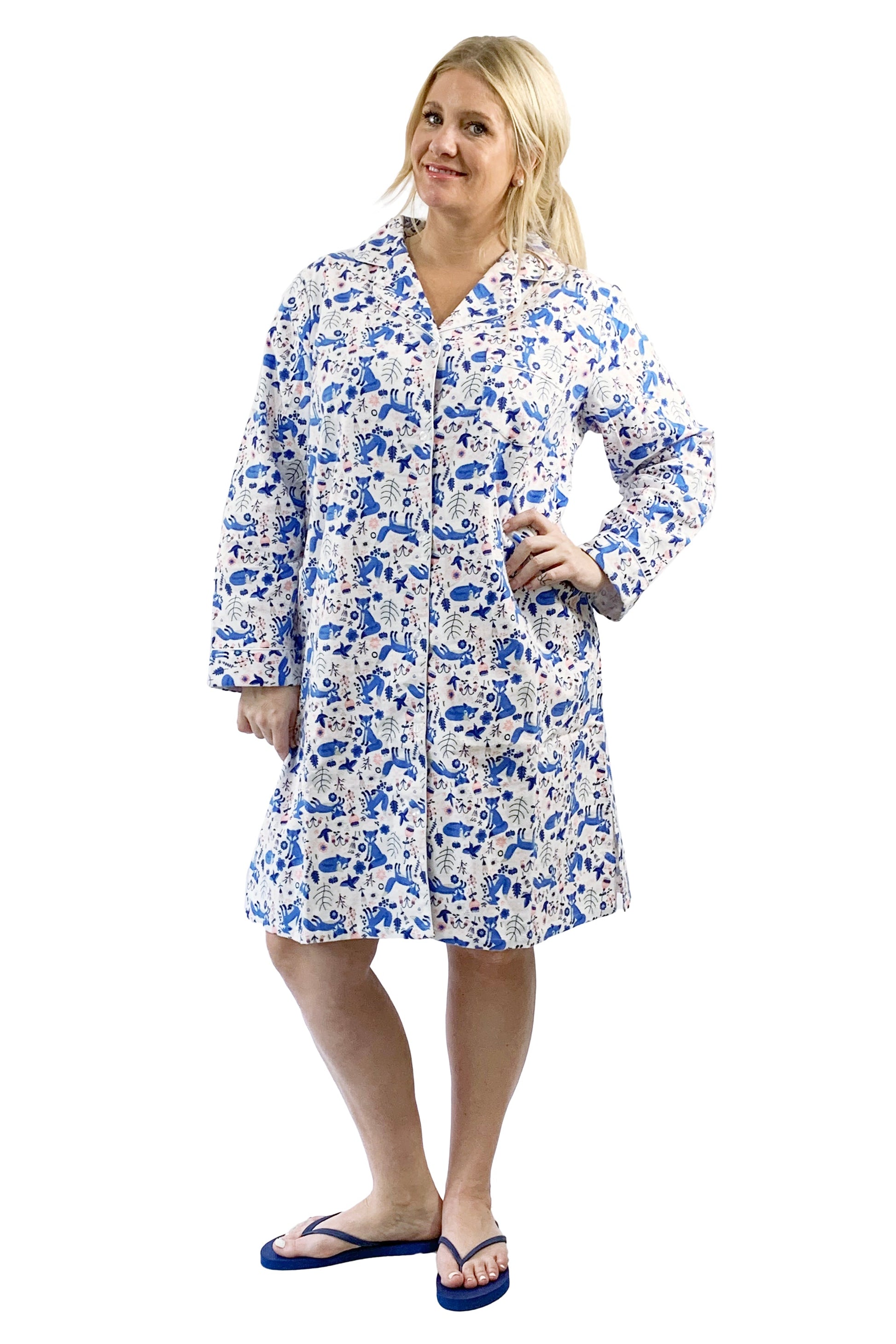 Flannel Night Shirt - La Cera