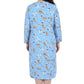 Dog Print Flannel Plus Size Nightshirt - La Cera