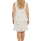 Plus Size La Cera Embroidered Flower Chemise - La Cera
