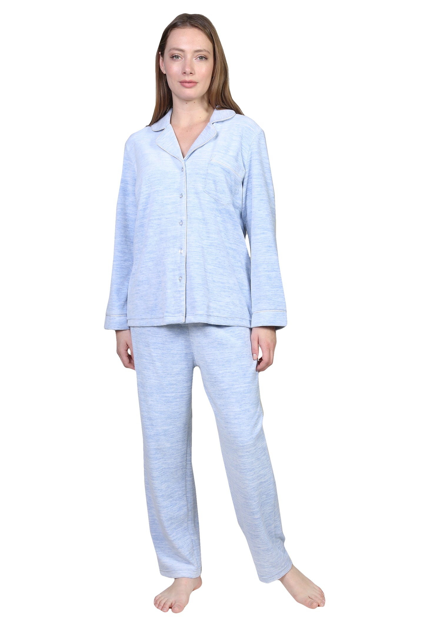 Pastel Heather Velour PJ set
