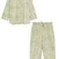 La Cera Long Sleeve Floral Pajama Set - La Cera