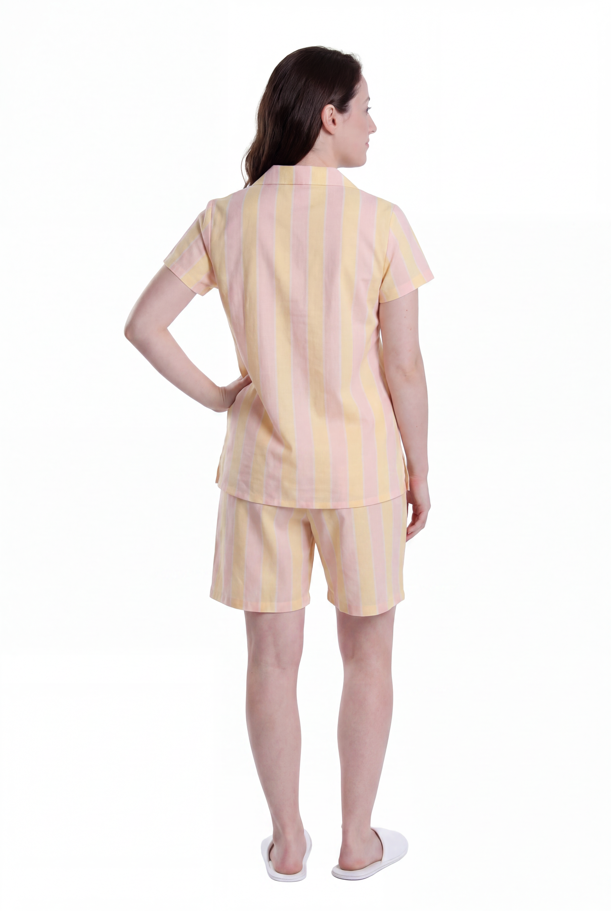 La Cera Stripe Printed Cotton PJs in a Bag - La Cera
