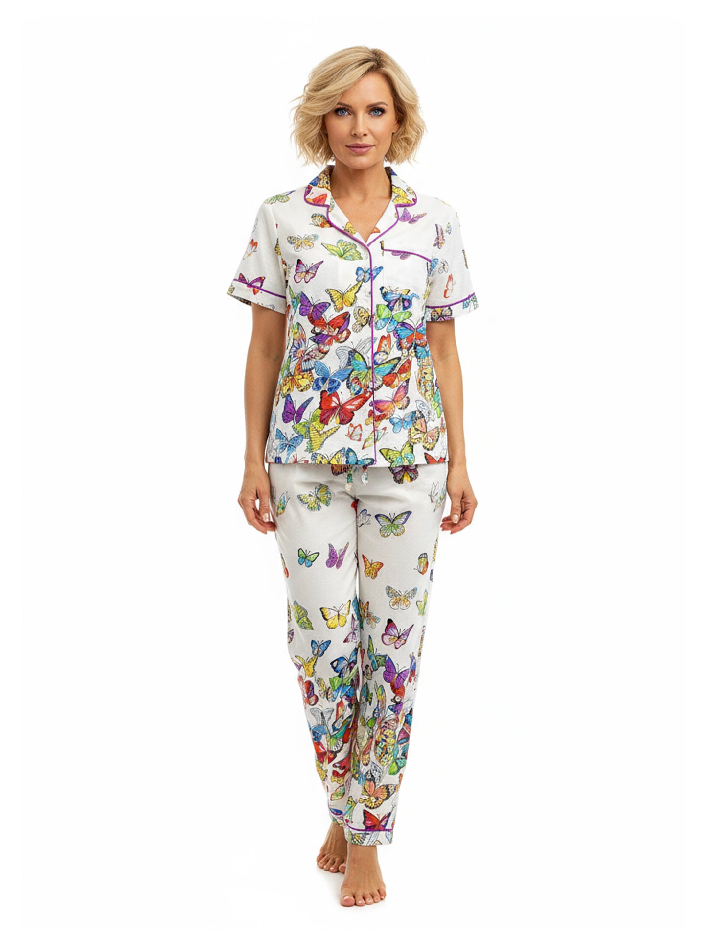 La Cera Butterfly Garden PJ Set - La Cera