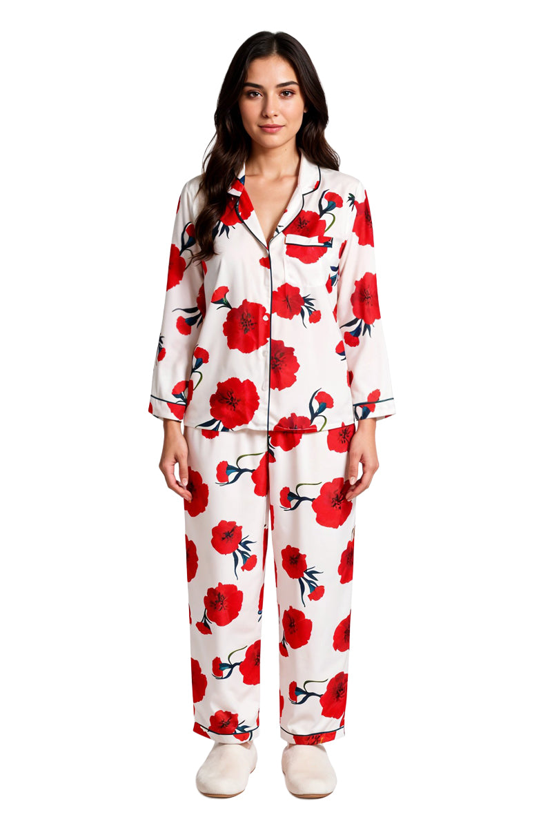 A La Carte by La Cera 100% Cotton Long Sleeve PJ in a Bag - La Cera