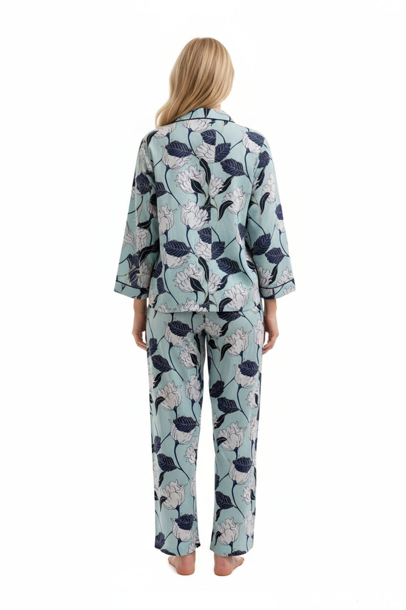 A La Carte by La Cera 100% Cotton Long Sleeve PJ in a Bag - La Cera