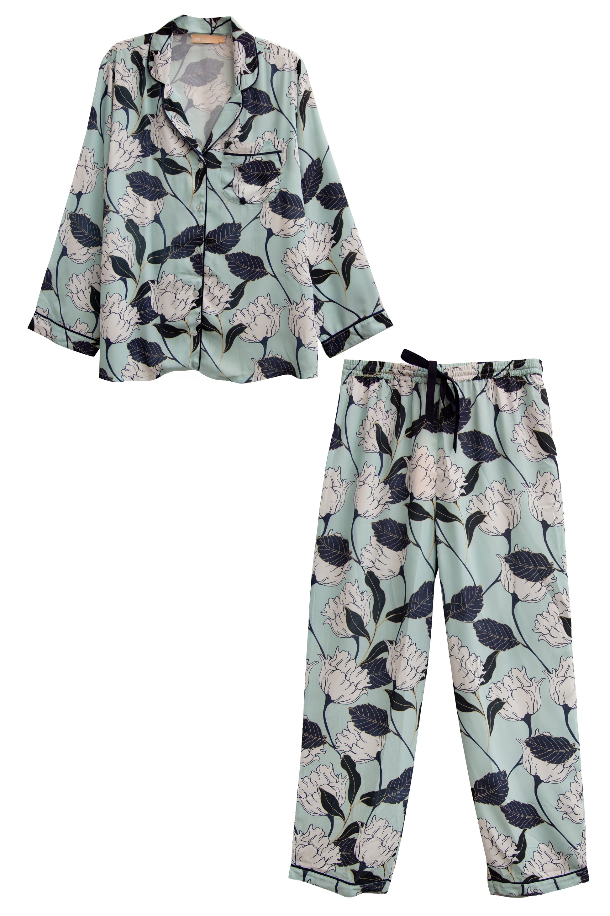 A La Carte by La Cera 100% Cotton Long Sleeve PJ in a Bag - La Cera