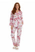 La Cera Cherry Blossom Cotton Pajama Set - La Cera