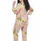La Cera Cotton Lotus Pajama Set - Plus Size - La Cera