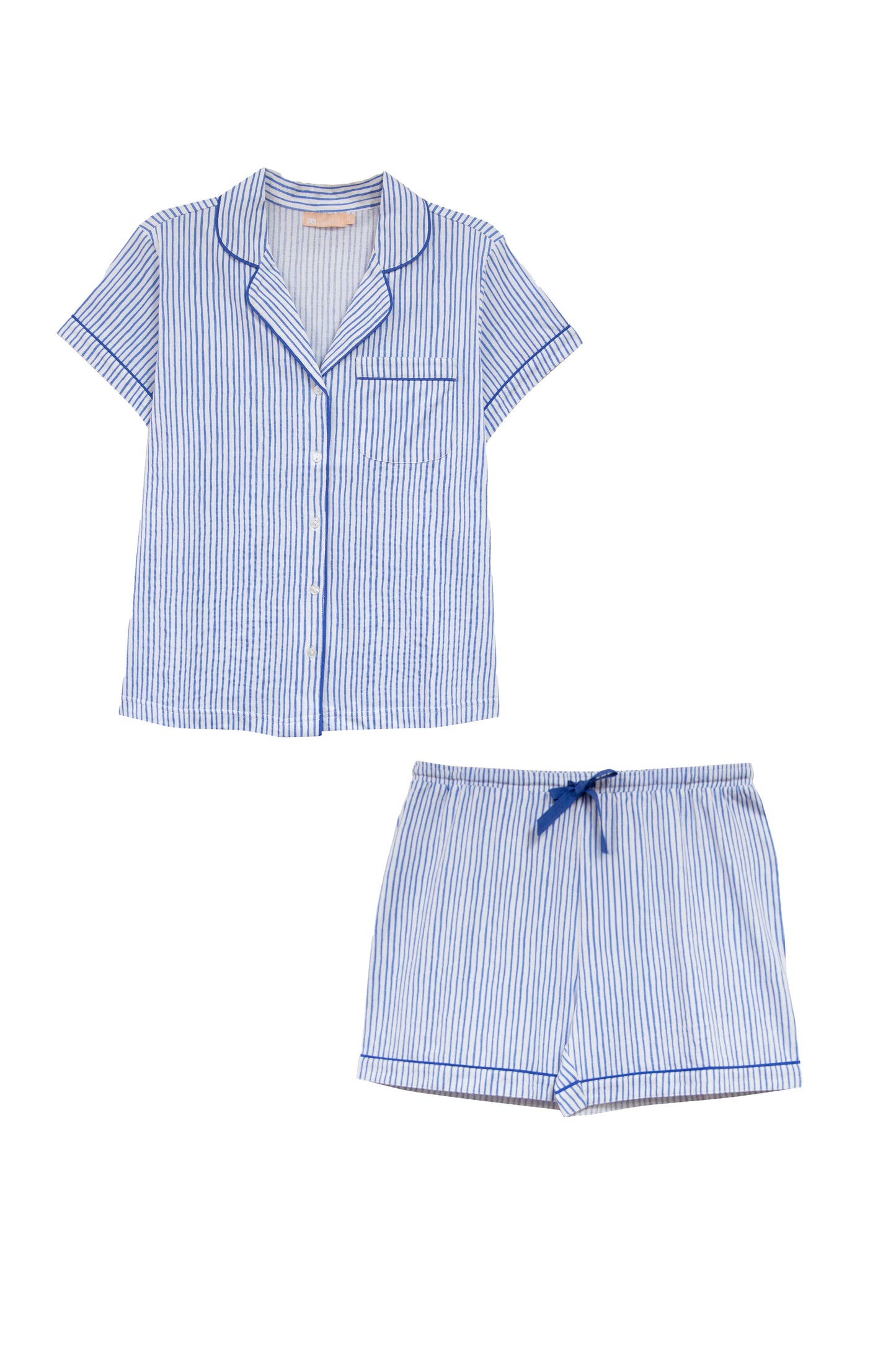 La Cera Pin Stripe Cotton Knit Boxer PJ - La Cera
