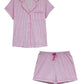 La Cera Pin Stripe Cotton Knit Boxer PJ - La Cera