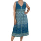La Cera 100% Cotton Sleeveless Buttonfront Dress