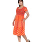 La Cera Cap Sleeve Short Smock Tier Dress