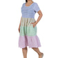 La Cera Cap Sleeve Short Smock Tier Dress - La Cera