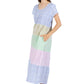 La Cera Cap Sleeve Smock Tier Dress - La Cera