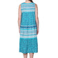 La Cera 100% Cotton Border Print Dress - La Cera