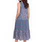 La Cera 100% Cotton Border Print Dress - La Cera