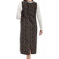 La Cera Sleeveless Floral Jumper Dress