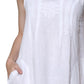 Linen Sleeveless Embroidered Dress - La Cera