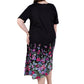 La Cera Plus Size 100% Cotton Knit Summertime Garden Dress - La Cera