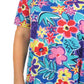 Plus Size Short Sleeve Cotton Knit Short Dress