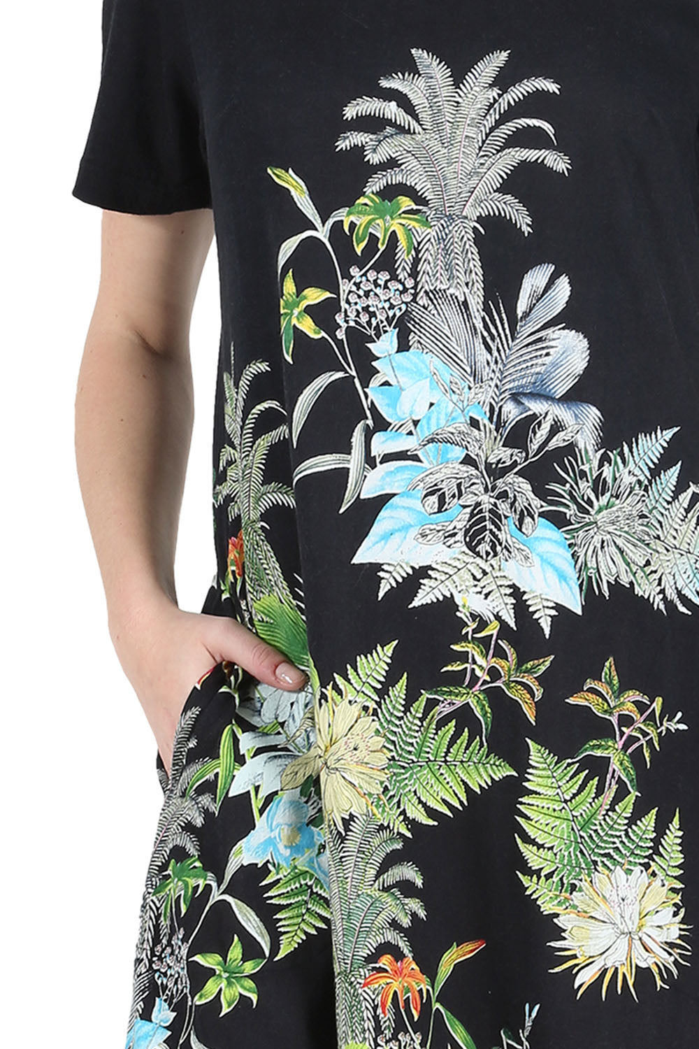 La Cera Plus Size Printed Jersey Knit Dress - La Cera