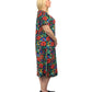 La Cera Plus Size Printed Cotton Knit A-Line Dress - La Cera