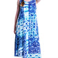La Cera Sleeveless Cotton Knit Batik Print Dress - La Cera