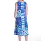 La Cera Sleeveless Cotton Knit Batik Print Dress - La Cera