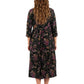 Vestido con estampado floral de punto de algodón La Cera
