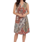 La Cera Vintage Paisley Print Dress