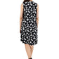 La Cera Sleeveless Butterfly Print Dress