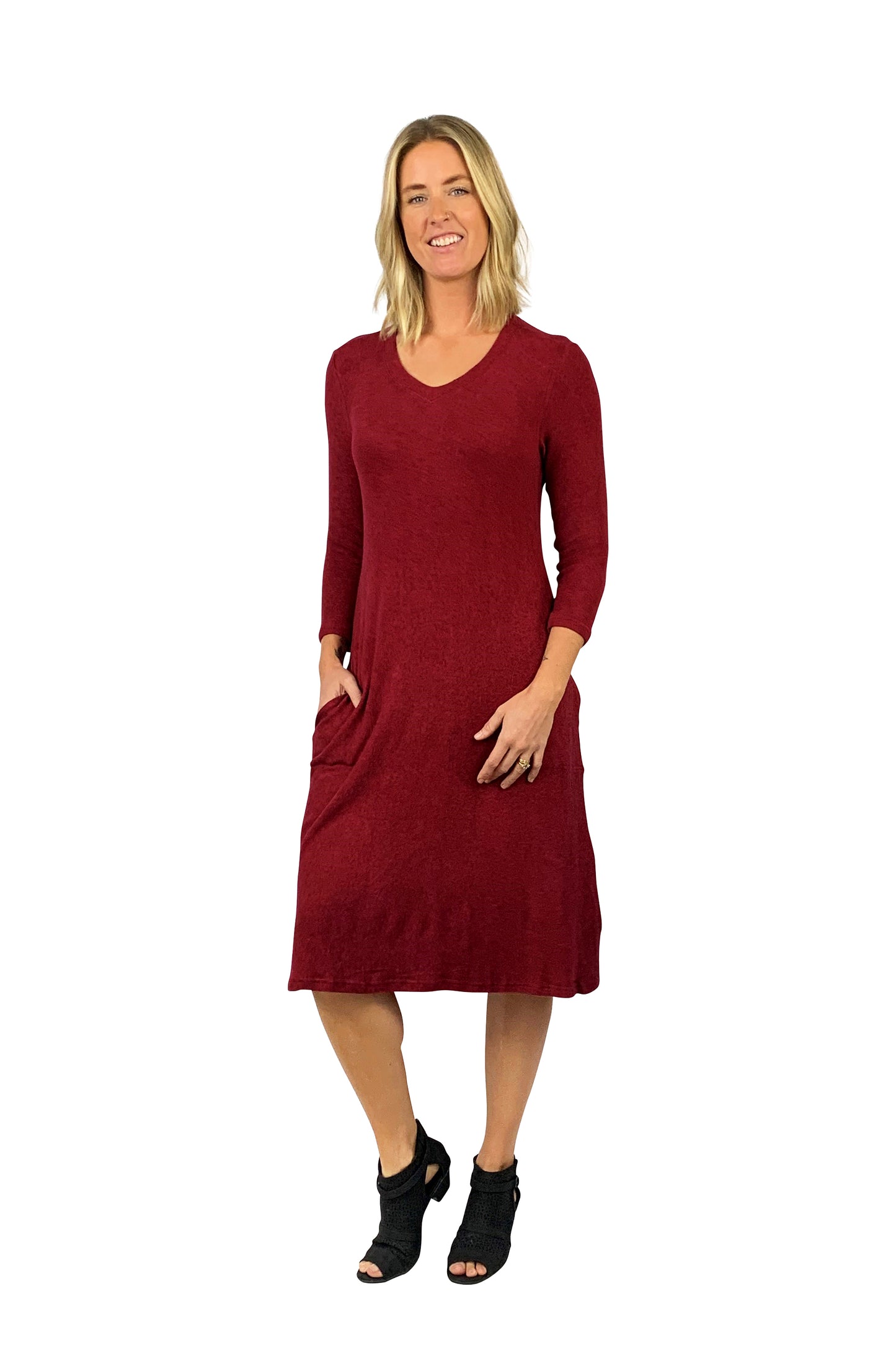 Soft and Cozy Knit Go-To Dress - La Cera