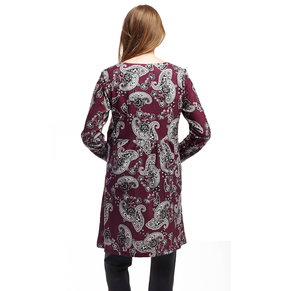Top tipo túnica tipo jersey con estampado floral de La Cera