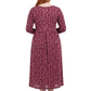 La Cera Floral Button Front Knit Dress