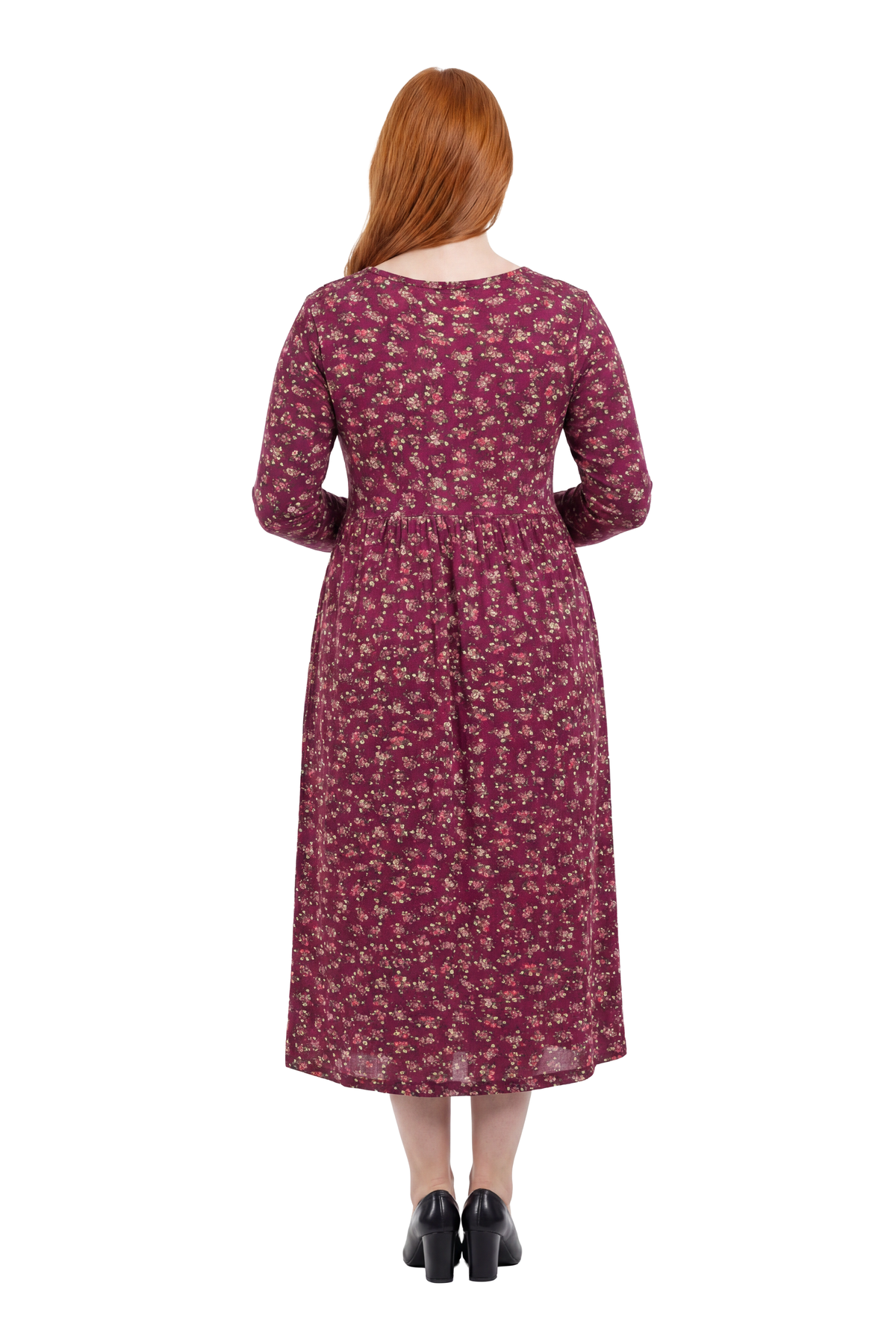 La Cera Floral Button Front Knit Dress